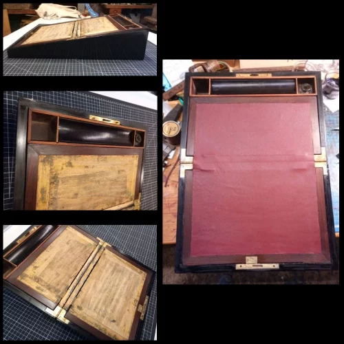 Restauration d'un écritoire Napoléon 3